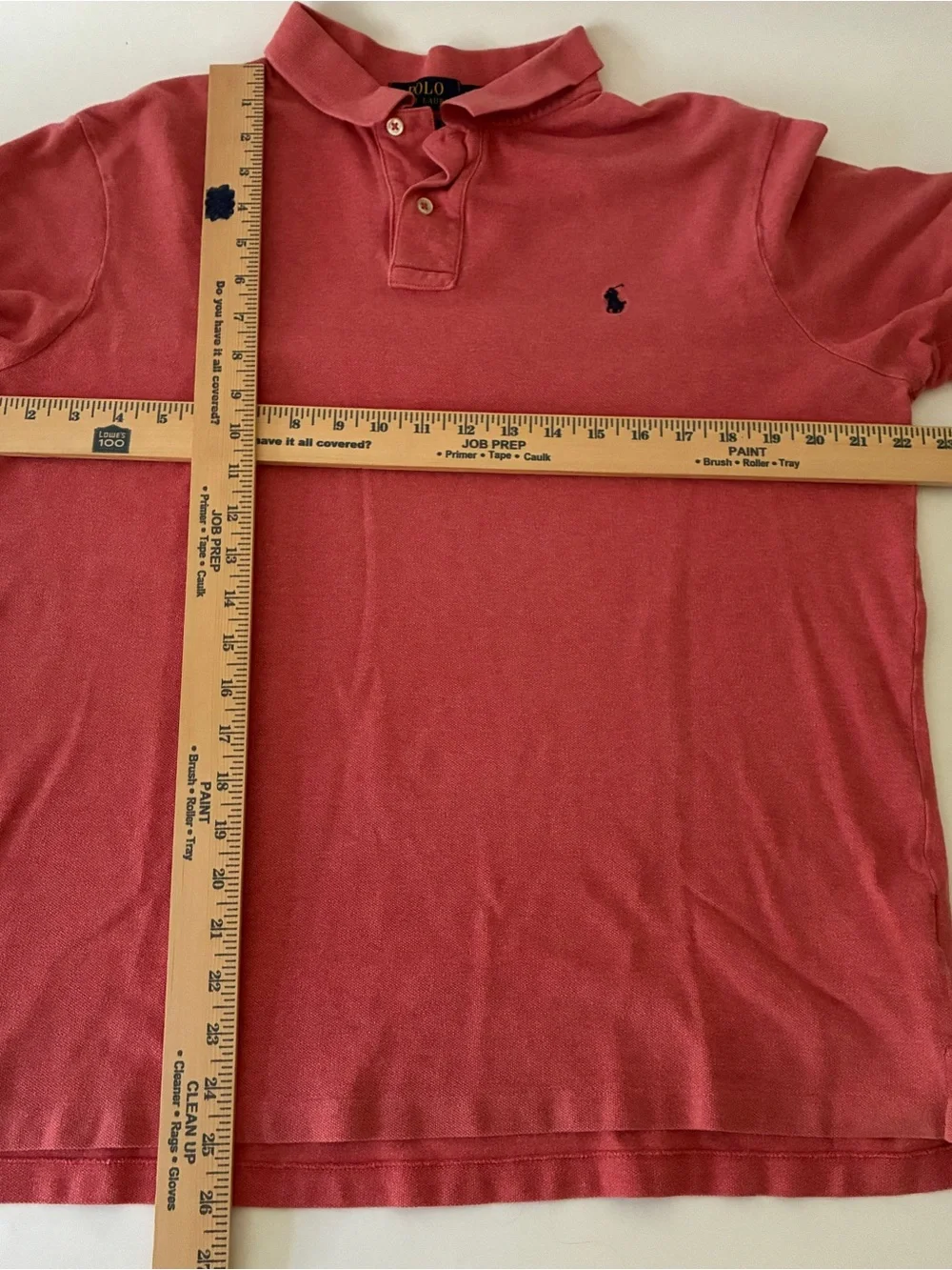 Polo Ralph Lauren Men’s Large Classic Fit Mesh Piqué Polo Shirt Dark Coral Red